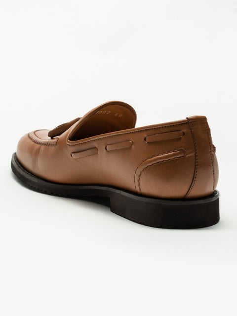 Mocasini Barbati Tassel Loafers Maro Tobacco 100% Piele Naturala BMan215 (6)