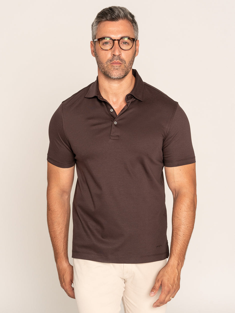 Tricou Polo Barbati Maro 100% Bumbac Egiptean BMan284 (1)