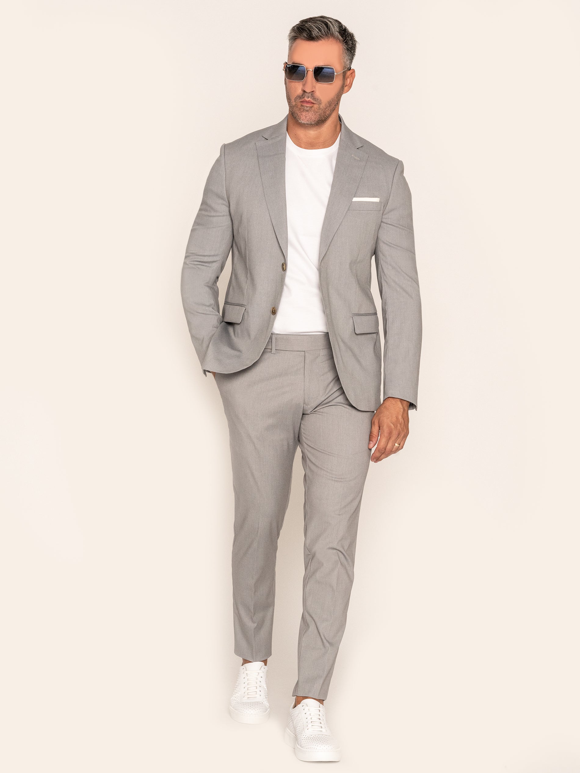 Distinction Wolf in sheep's clothing Abandonment Costum Barbati Gri Deschis Simplu Modern Casual BMan306 Distinction Wolf in sheep's clothing Abandonment Costum Barbati Gri Deschis Simplu Modern Casual BMan306