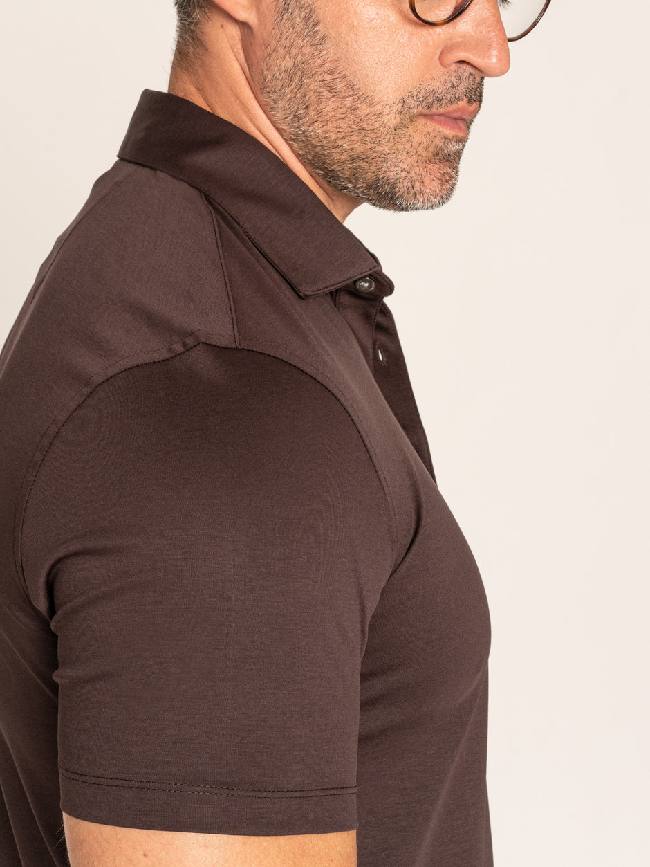Tricou Polo Barbati Maro 100% Bumbac Egiptean BMan284 (4)