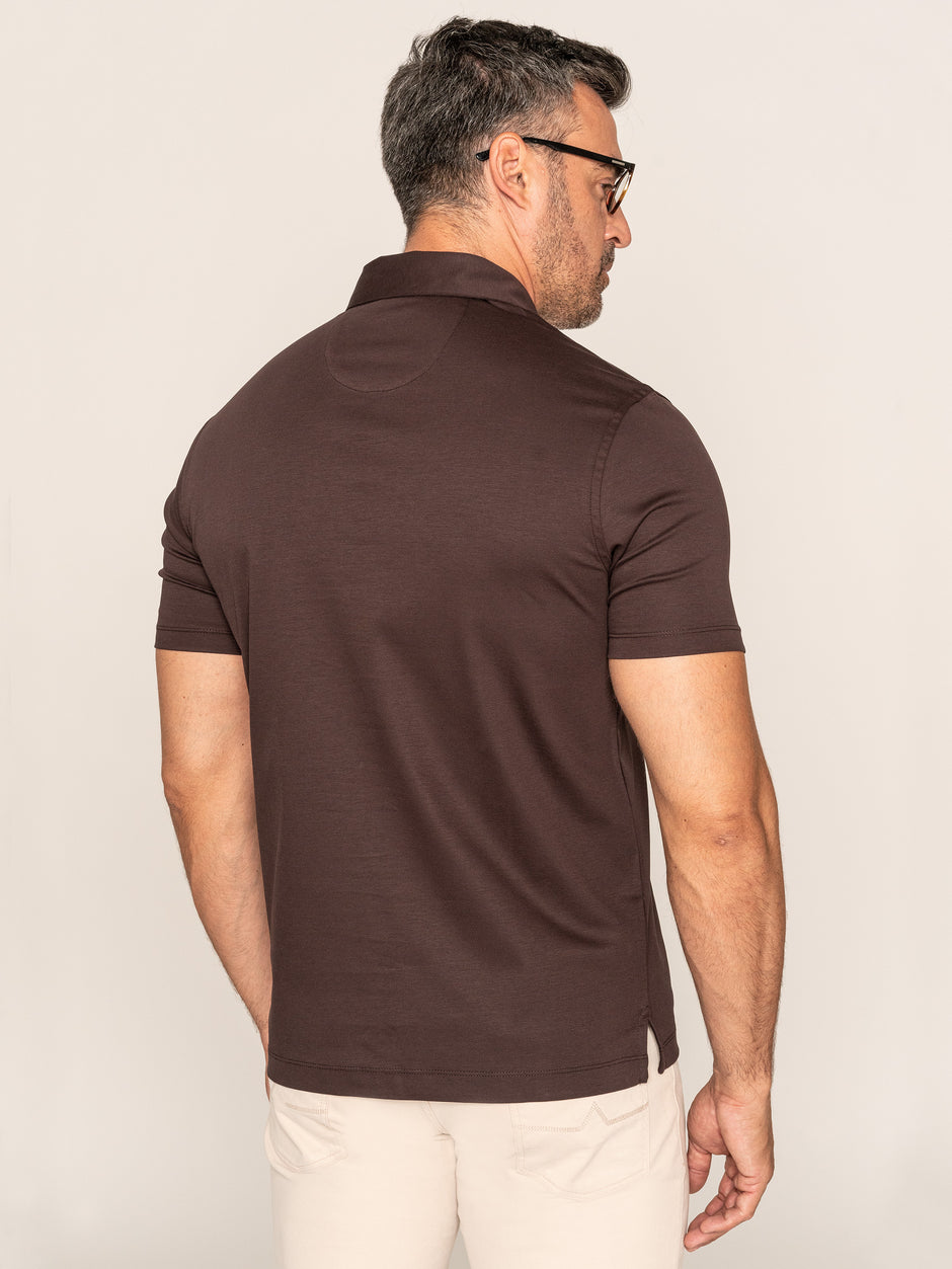 Tricou Polo Barbati Maro 100% Bumbac Egiptean BMan284 (5)