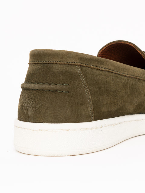 Mocasini Tip Espadrila Barbati Verzi Penny 100% Piele Naturala BMan202 (6)