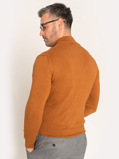 Pulover Fermoar Maro Barbati Model Office 100% Bumbac BMan606 (9)