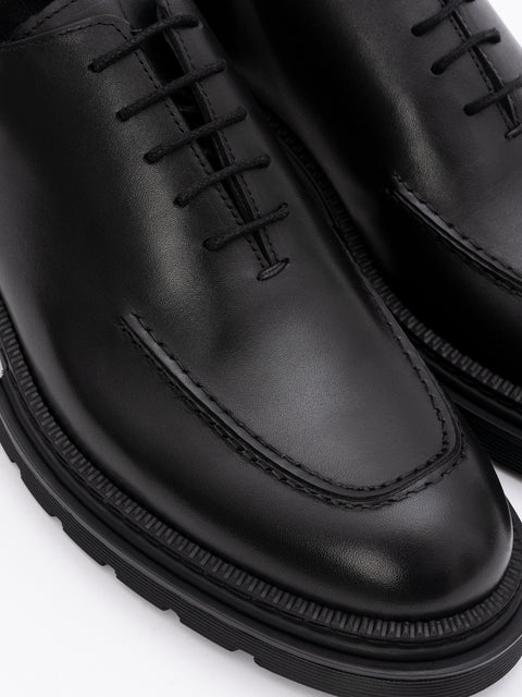 Pantofi Negri Barbati Eleganti & Modern Casual 100% Piele Naturala Design Zorlu BMan0392 (4)
