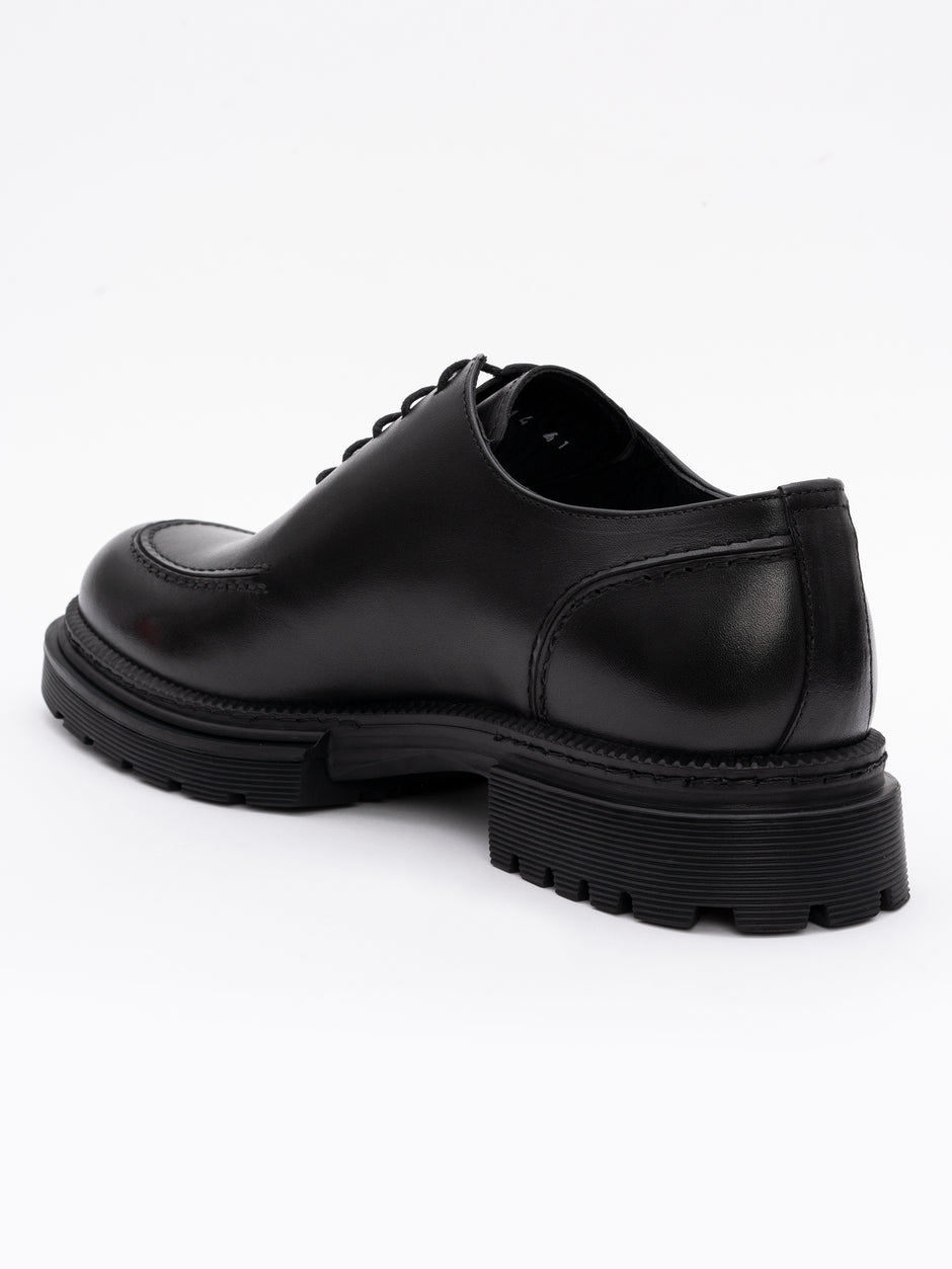 Pantofi Negri Barbati Eleganti & Modern Casual 100% Piele Naturala Design Zorlu BMan0392 (6)
