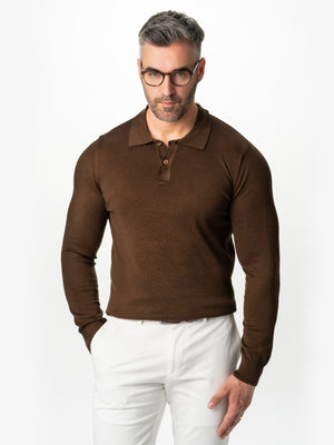Pulover Office Barbati Maroniu 100% Bumbac Guler Polo BMan608