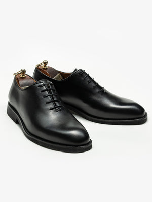 Pantofi Barbati Eleganti Oxford Negri din 100% Piele Naturala cu Talpa Din Spuma BMan0330