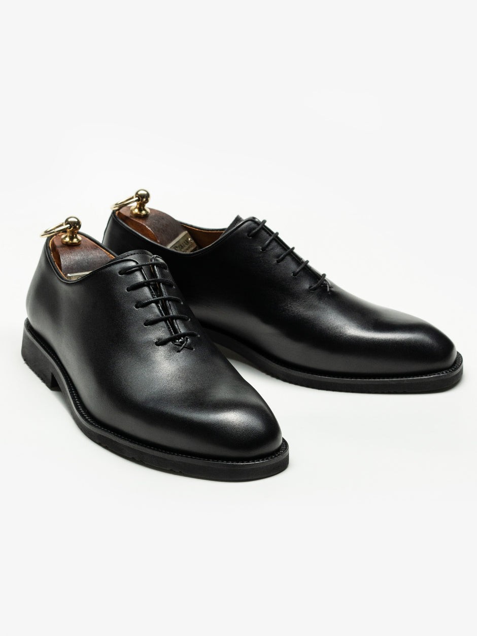 Pantofi Barbati Eleganti Oxford Negri din 100% Piele Naturala cu Talpa Din Spuma BMan0330 (7)