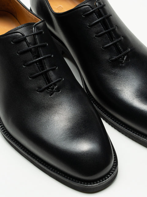 Pantofi Barbati Eleganti Oxford Negri din 100% Piele Naturala cu Talpa Din Spuma BMan0330 (4)