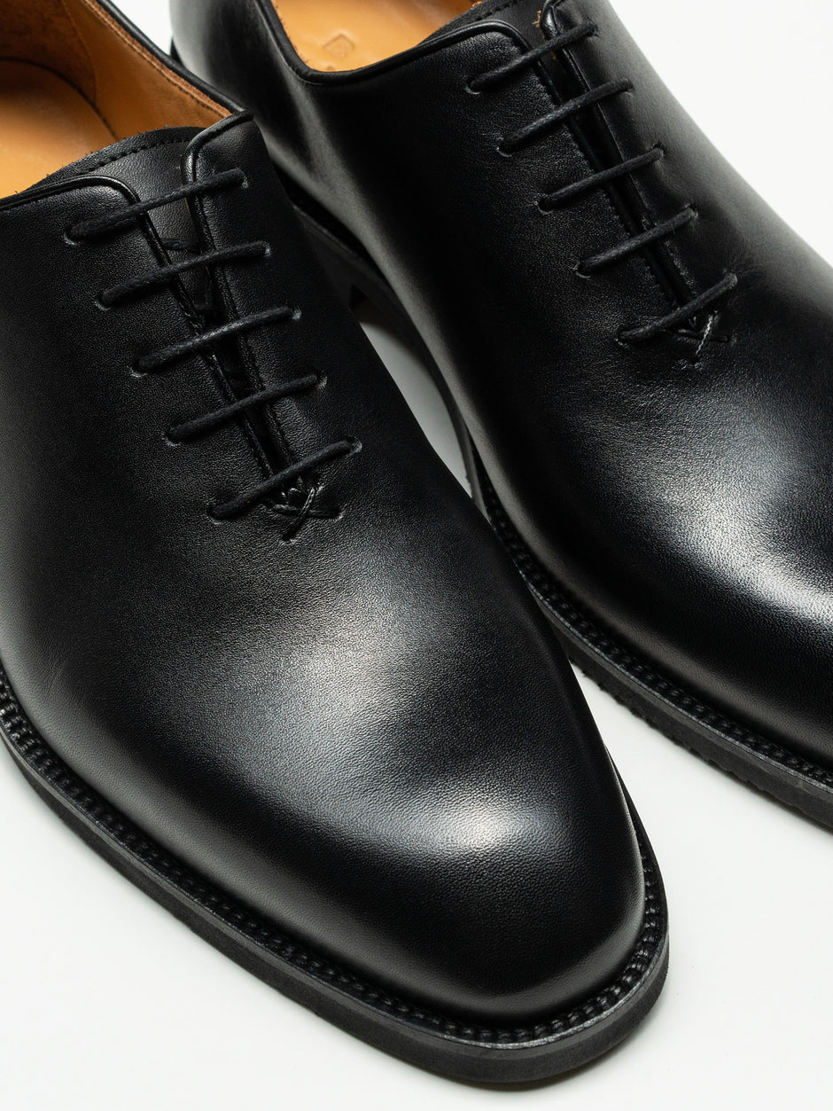 Pantofi Barbati Eleganti Oxford Negri din 100% Piele Naturala cu Talpa Din Spuma BMan0330 (2)