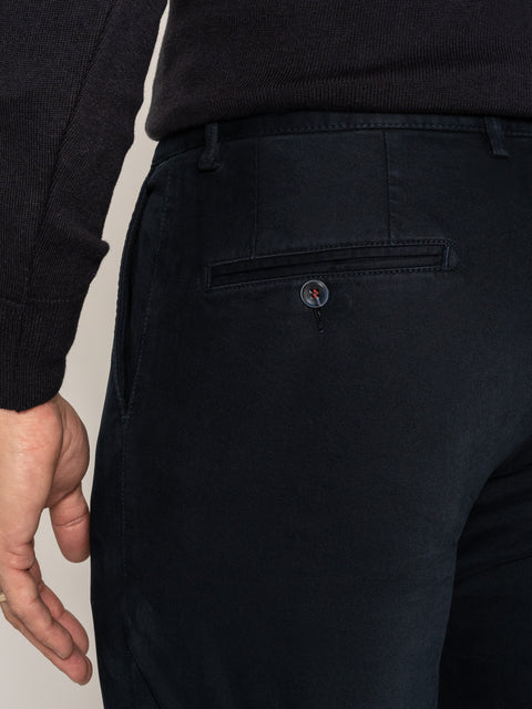 Pantaloni Bleumarin Office Barbati Model Chino Bumbac Natural Santanderia BMan549 (6)