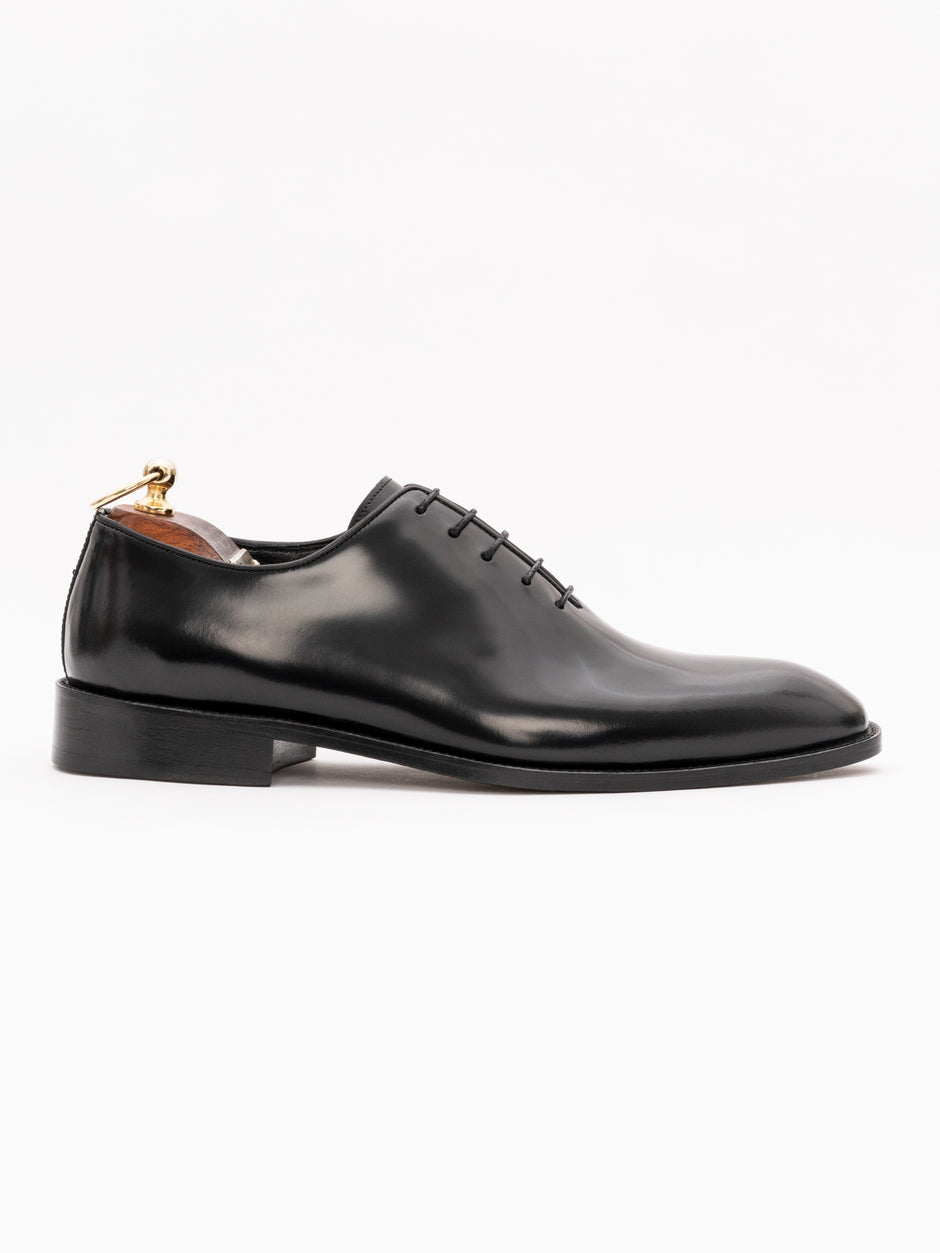 Pantofi Barbati Eleganti Oxford Negru Semilucios 100% piele naturala BMan0334 (2)