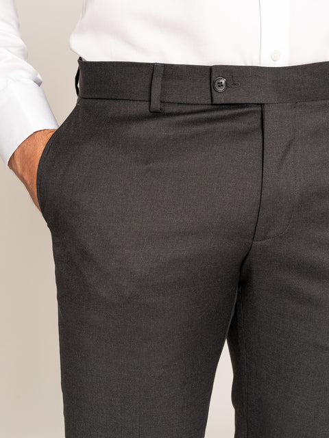 Costum Barbati Elegant din 100% Lana Vitale Gri Inchis BMan290 (8)