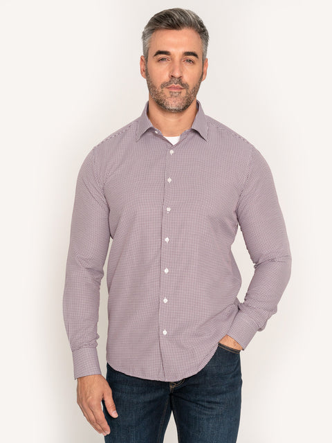 Camasa Office&Casual Barbati Mov Imprimeu Wales Tip Overshirt Tricou Galbiatti874 (4)