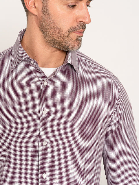 Camasa Office&Casual Barbati Mov Imprimeu Wales Tip Overshirt Tricou Galbiatti874 (6)