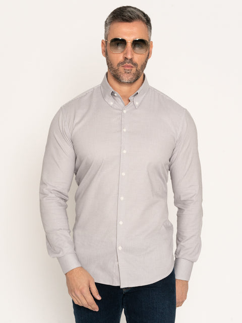 Camasa Casual Barbati Bej Deschis Texturat 100% Bumbac Natural BMan878 (4)