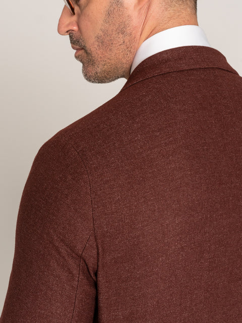 Sacou Office Bordo Barbati  100% Lana Vitale Barberis 130'S  BMan436 (7)