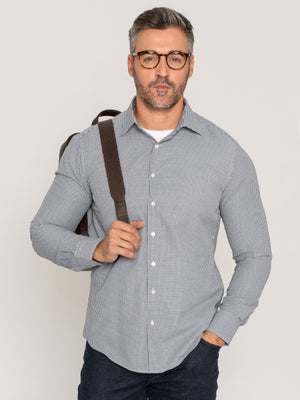 Camasa Office&Casual Barbati Bleumarin Imprimeu Wales Tip Overshirt Tricou Galbiatti874