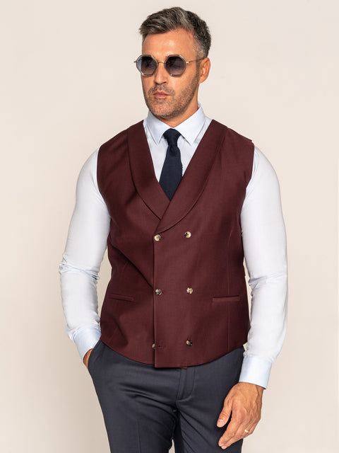 Vesta Eleganta Burgundy La Doua Randuri De Nasturi BMan0295 (1)