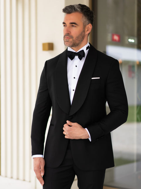 Tinuta Completa Mire Smoking Barbati Negru Formal Essential Gala&Ceremonie BMan1000 (2)