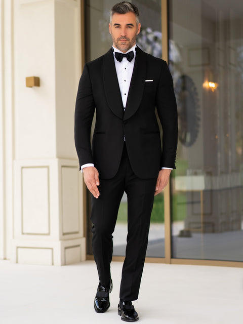 Tinuta Completa Mire Smoking Barbati Negru Formal Essential Gala&Ceremonie BMan1000 (7)