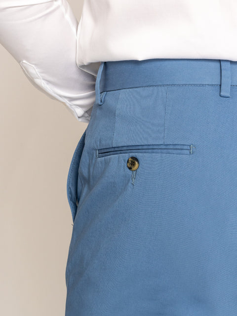 Pantaloni Barbati Bleu Ocean 100% Bumbac Modern Casual BMan609 (6)