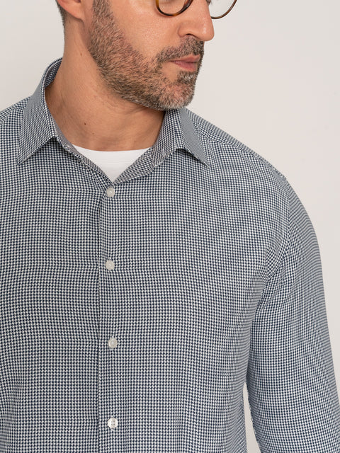 Camasa Office&Casual Barbati Bleumarin Imprimeu Wales Tip Overshirt Tricou Galbiatti874 (7)