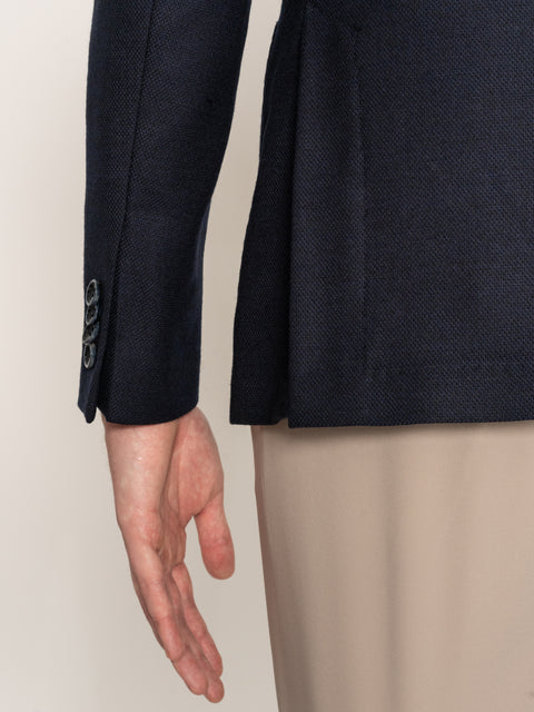 Sacou Office Bleumarin Barbati 100% Lana Vitale Barberis 130'S  BMan435 (5)