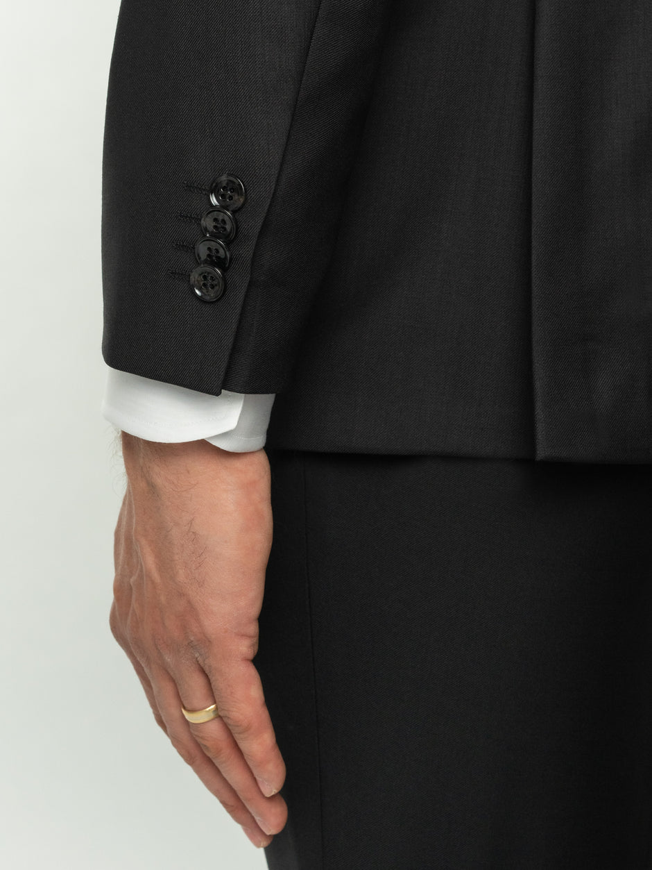 Costum Barbati Negru Clasic 100% Lana Vitale Barberis BMan0001 (4)
