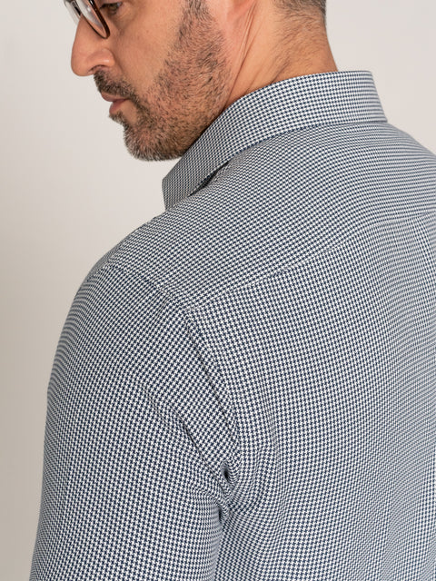 Camasa Office&Casual Barbati Bleumarin Imprimeu Wales Tip Overshirt Tricou Galbiatti874 (8)