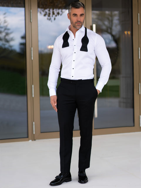 Tinuta Completa Mire Smoking Barbati Negru Formal Essential Gala&Ceremonie BMan1000 (4)