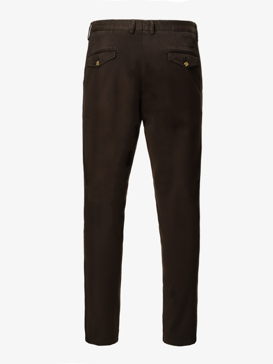 Pantaloni Chinos Barbati Maro Inchis Bumbac Santanderia Office BMan521 (6)
