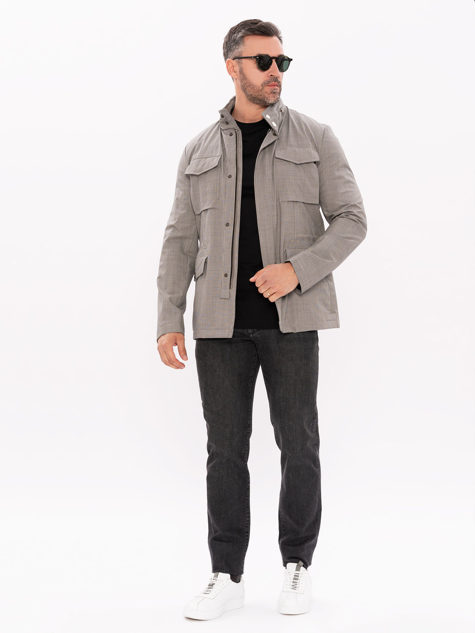 Geaca Primavara Barbati Gri Milano Safari Design BMan0191 (2)