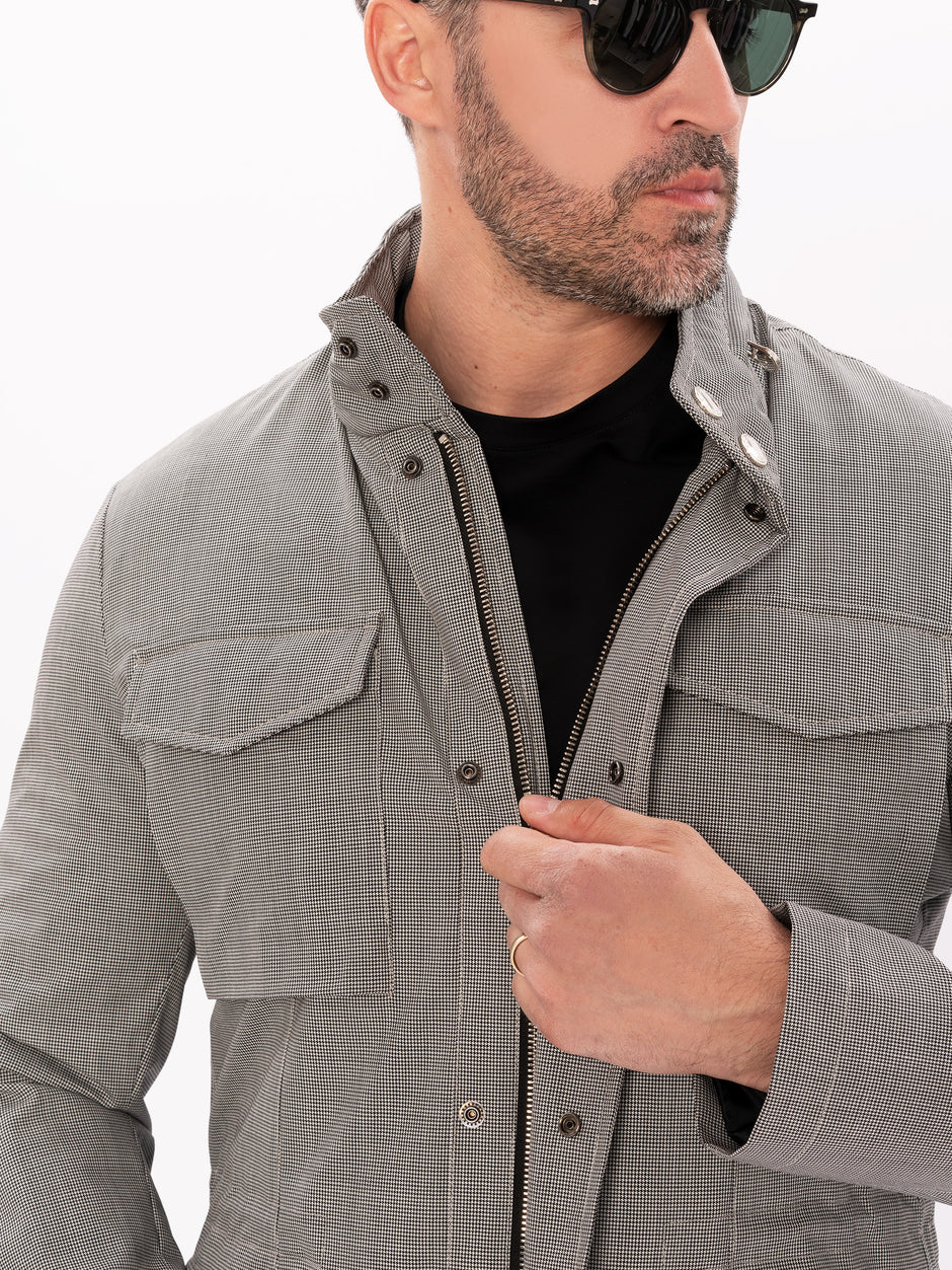 Geaca Primavara Barbati Gri Milano Safari Design BMan0191 (5)