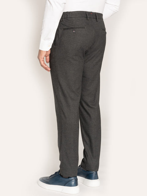 Pantaloni Office Barbati Confortabili Gri Antracit Essentials BMan615 (6)