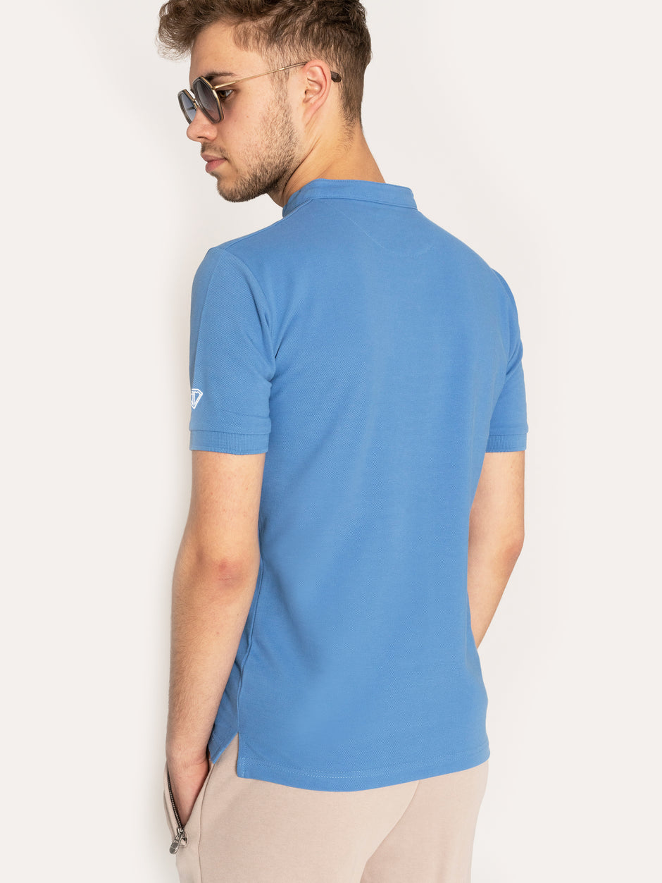 Tricou WS Albastru cu Guler Tunica BMan246 (3)