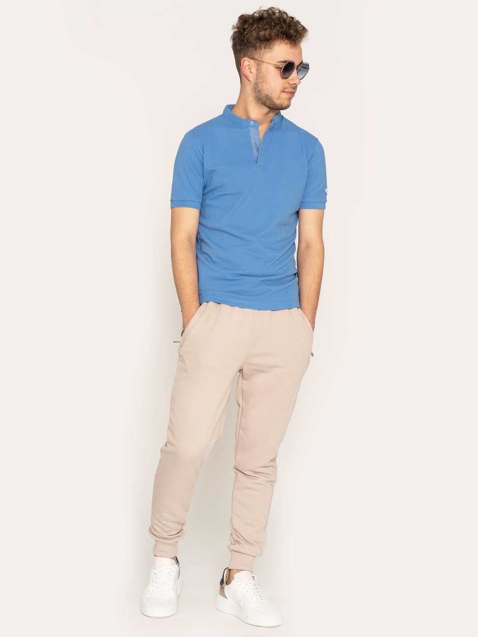 Tricou WS Albastru cu Guler Tunica BMan246 (4)