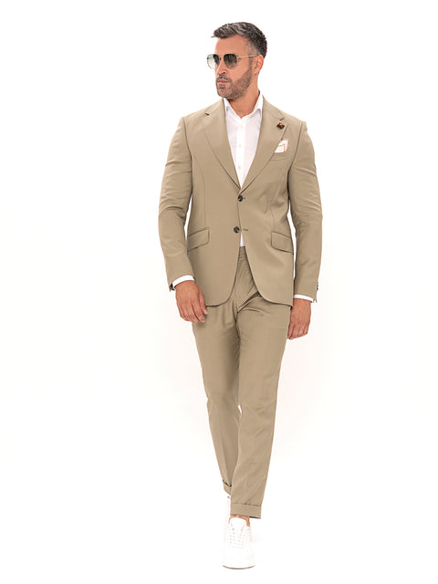 Costum Barbati Verde Maslin Din 100% Lana Cerruti BMan300 (2)