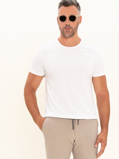 Tricou Simplu Alb Bumbac BMan269 (1)