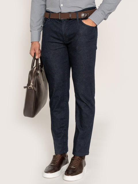 Blugi Barbati Bleumarin Office Comfort Fit BMan318 (2)