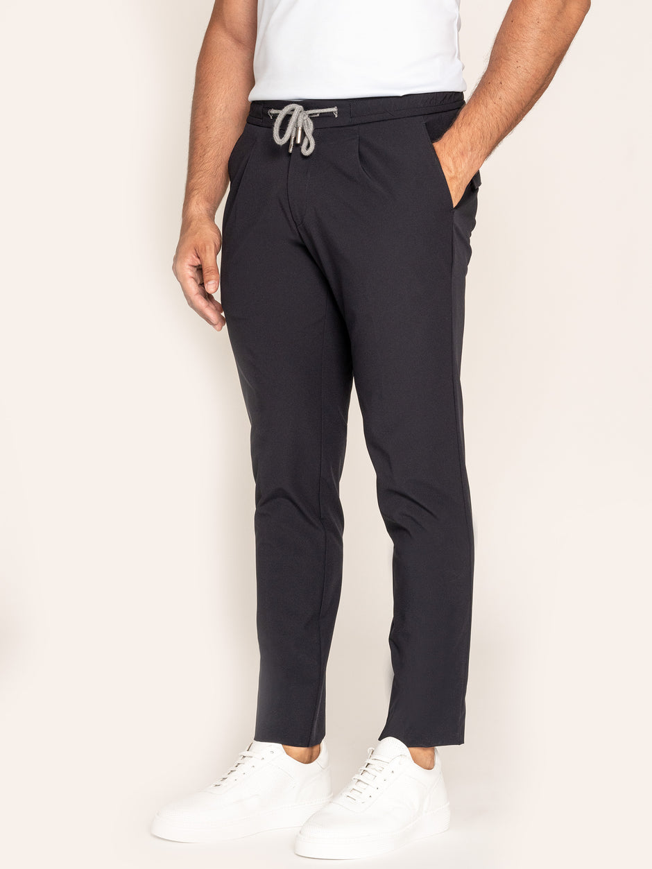 Cu Snur Barbati Bleumarin Elastici Flexo Din Spandex Milano BMan598 (6)