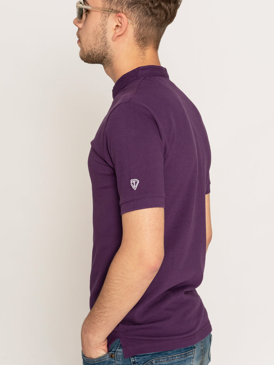 Tricou Mov cu Guler Tunica - BMan244 (3)