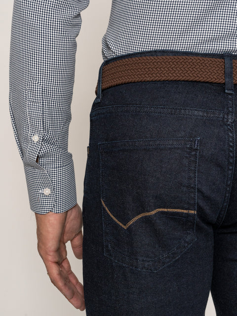 Blugi Barbati Bleumarin Office Comfort Fit BMan318 (5)