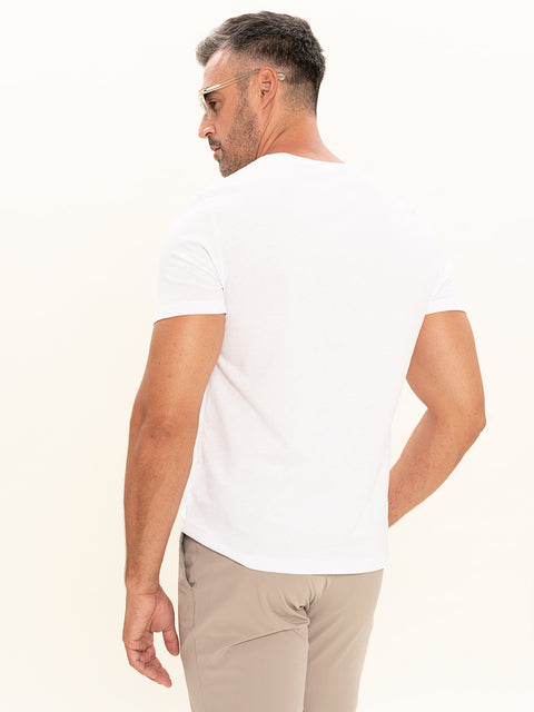 Tricou Simplu Alb Bumbac BMan269 (4)