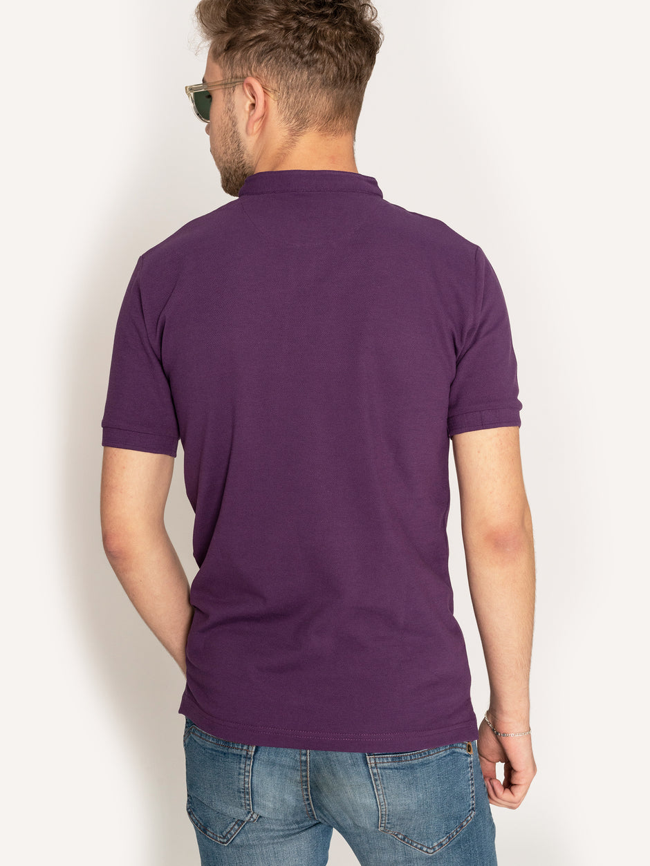 Tricou Mov cu Guler Tunica - BMan244 (4)