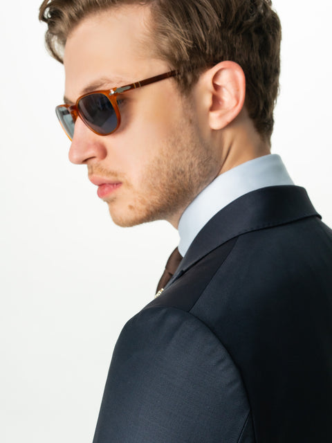 Sacou Barbati Bleumarin Regal din Lana BMan399 (5)