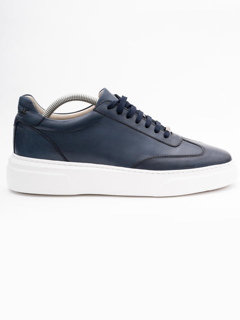 Pantofi Casual Barbati Albastri Tip Sneakers 100% Piele Naturala Vitel BMan0349 (2)