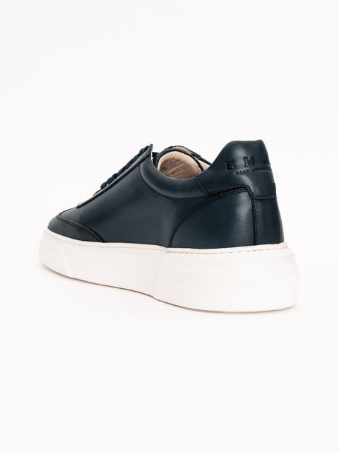 Pantofi Casual Barbati Albastri Tip Sneakers 100% Piele Naturala Vitel BMan0349 (9)
