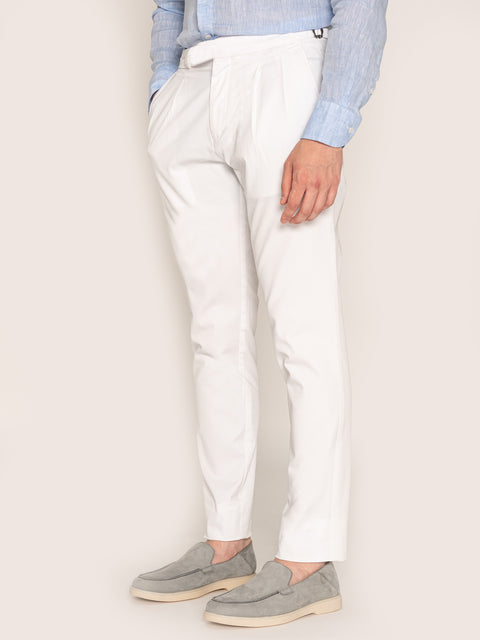 Pantaloni Barbati Gurkha Albi 100% Bumbac De Vara BMan600 (4)