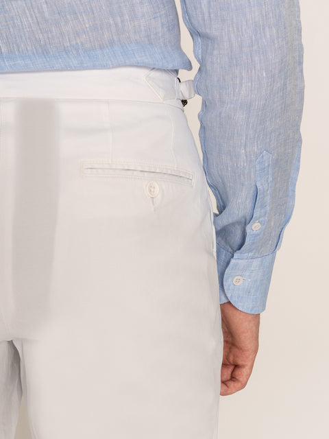 Pantaloni Barbati Gurkha Albi 100% Bumbac De Vara BMan600 (5)